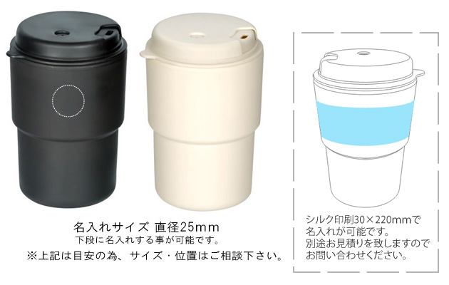 ダブルウォールマグは粗品 記念品の 名入れ110番