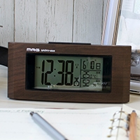 MAG　ウッドライン　デジタル電波時計